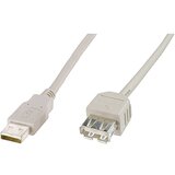 Digitus USB 2.0 produžetak [1x muški konektor USB 2.0 tipa a - 1x ženski konektor USB 2.0 tipa a] 1.80 m bež boja USB kabel USB 2.0 USB-A utikač, USB-A utičnica 1.80 m bež boja AK-300202-018-E | shoptok.hr