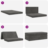 SOFA na razvlačenje 160 x 67 x 45 cm Tamnosiva | Eponuda.com