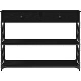  Konzolna stolica s ladicama Crni hrast 100 x 28 x 75 cm | Eponuda.ba