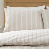 Bianca Bež pamučna posteljina za krevet za jednu osobu 135x200 cm Ashford Stripe – | shoptok.hr