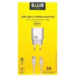  kućni punjač galio fast 2in1 20W (GL02C) type c (tip c) / iphone (lightning) beli | ePonuda.com