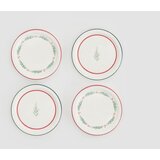 Reserved komplet 4 porcelanastih krožnikov - večbarvno Cene