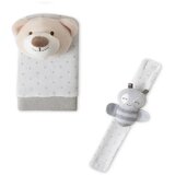 Interbaby zvečke za ruke i stopala, Medo sivi | Shoptok.si