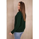 Kesi V-neck sweater dark green | shoptok.hr