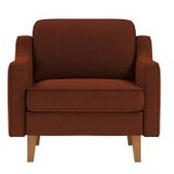 Atelier Del Sofa 1-Seat sofa fotelja robin 1 tile red walnut Cene