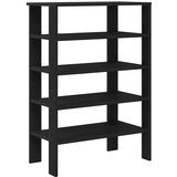 vidaXL Regal za čevlje črn 61x32x87,5 cm inženirski les | Shoptok.si
