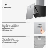 Klarstein Silver Lining kosa napa | Režim ekstrakcije i recirkulacije | Visokokvalitetni dizajn | 597 m³/h | 60 cm | shoptok.hr