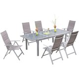 Gardenson Vrtna Garnitura Taviano, 7-Delno, Rjava | Shoptok.si