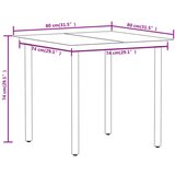  Vrtna jedilna garnitura 3-delna črna, (20597949) | Shoptok.si