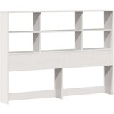 vidaXL Knjižna postelja brez vzmetnice bela 120x200 cm trdna borovina | Shoptok.si