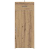 vidaXL Strani šal Črni hrast 42,5 x 40 x 93 cm Konstruiran les | Shoptok.si