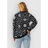 Rip Curl Bossa Nova Bandana Knit Crew Pulover black Slike