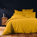 Douceur d intérieur Rumena bombažna prevleka za odejo za zakonsko posteljo/podaljšana 240x220 cm Lina – | Shoptok.si