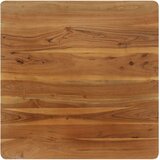 In blagovaonski stol od masivnog drva bagrema i čelika 75x75x76 cm | shoptok.hr
