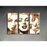  Ročno izdelana slika POP Art Marilyn MONROE 3-delna (POP ART) | Shoptok.si