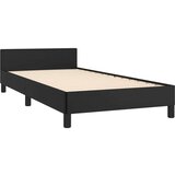  Za krevet s uzglavljem crni 90x190 cm od umjetne kože | shoptok.hr
