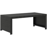  5-dijelna vrtna garnitura od poliratana s jastucima crna | shoptok.hr