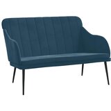  Klupa plava 110 x 76 x 80 cm baršunasta | Eponuda.com