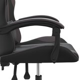  Igraća stolica crno-siva od umjetne kože | shoptok.hr
