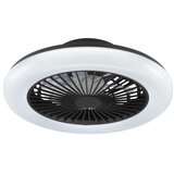 Brilliant LED prigušiva stropna svetiljka sa ventilatorom MONTERO LED/20W/230V crna + daljinski upravljač | Eponuda.com