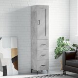 vidaXL Visoka komoda siva betona 34 5x34x180 cm od konstruiranog drva | shoptok.hr