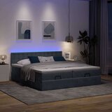 vidaXL Okvir kreveta s madracima tamnosivi 160x200cm baršunasti | shoptok.hr