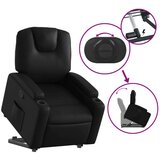  Naslonjač na podizanje od umjetne kože crni | shoptok.hr