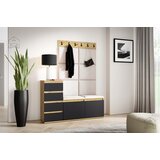 PKMebel Komplet za hodnik Emi 34 - artisan hrast/črn | Shoptok.si