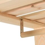 vidaXL Stalak za odjeću 110 x 38 x 170 cm od masivne borovine | shoptok.hr