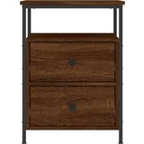  Noćni ormarić smeđa boja hrasta 44x45x60 cm konstruirano drvo | shoptok.hr