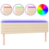  Posteljno vzglavje krem 200x5x78/88 cm blago | Shoptok.si