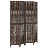 Furnova Paravan 4-delni temno rjav trden les pavlovnije, (21929911) | Shoptok.si