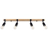  Stropna svetilka ZUCA 4 črna, (21347591) | Shoptok.si