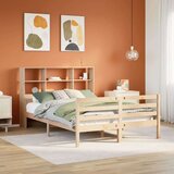 vidaXL Knjižna postelja brez vzmetnice 140x190 cm trdna borovina | Shoptok.si