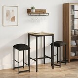  stolica 2 kom. Crna 40 x 32 x 64 cm Konstruirano drvo | shoptok.hr