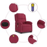  Električni masažni naslonjač na podizanje boja vina baršun | shoptok.hr