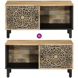 vidaXL Klubska mizica 80x50x40 cm trden mangov les | Shoptok.si
