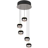 Trio Select Črna/v srebrni barvi LED viseča svetilka ø 30 cm Orbit – | Shoptok.si