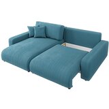 Ropez Plava/tirkizna sklopiva kutna garnitura od samta (promjenjiva) Sara – | shoptok.hr