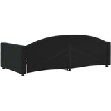  Dnevni krevet crni 100 x 200 cm baršunasti | shoptok.hr