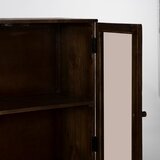 Ixia Smeđa vitrina od masivnog manga 80x140x40 cm Ravi – | shoptok.hr