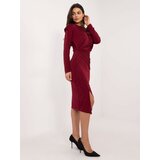 Italy Moda Dress-DHJ-SK-18206.67-burgundy | Shoptok.si