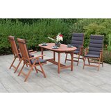 Gardenson VRTNA GARNITURA VITORIA siva, barve lesa evkaliptusa | Shoptok.si
