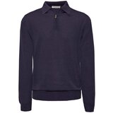 Filippo De Laurentis Polo majice dolgi rokavi - Modra Cene