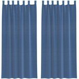 vidaXL Voile zavese z žepi za palico 2 kosa kraljevsko modre, (5000298306) | Shoptok.si