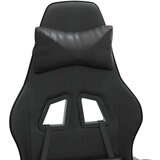  Okretna igraća stolica crna od umjetne kože | shoptok.hr