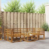  Set vanjskih sofa 7 kom. Prirodna Čvrsto drvo akacije | shoptok.hr