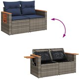  4-dijelni set vrtnih sofa od poliratana s jastucima sivi | shoptok.hr