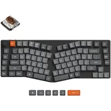 K15 Max Brezžična Mehanska Tipkovnica / 2.4 GHz / Bela LED / Gateron Brown / K15M-A3, (22108699)