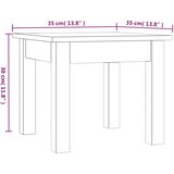  Stolić za kavu sivi 35x35x30 cm od masivne borovine | shoptok.hr